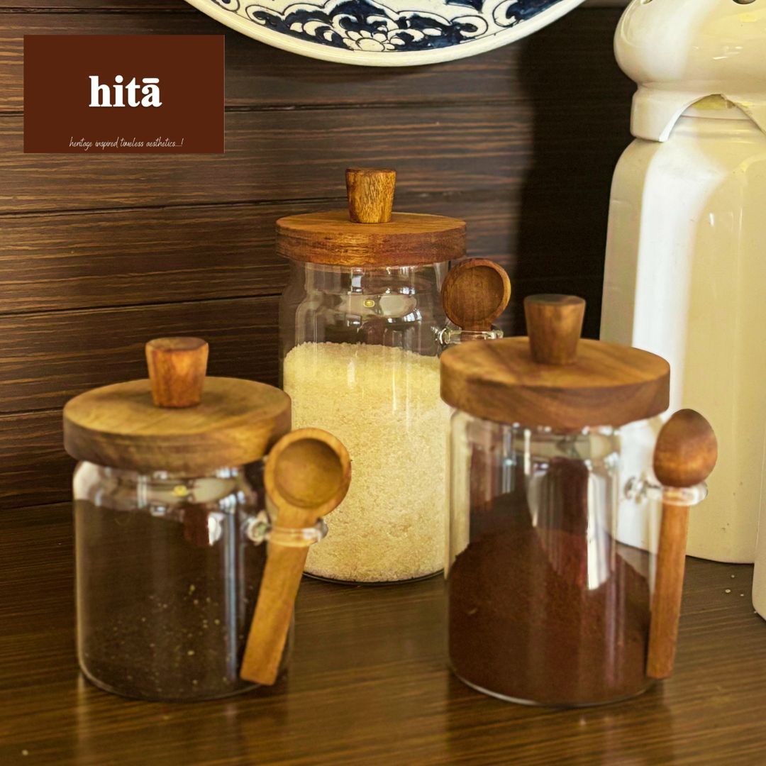 EARTHY PANTRY JAR SET (3 piece)