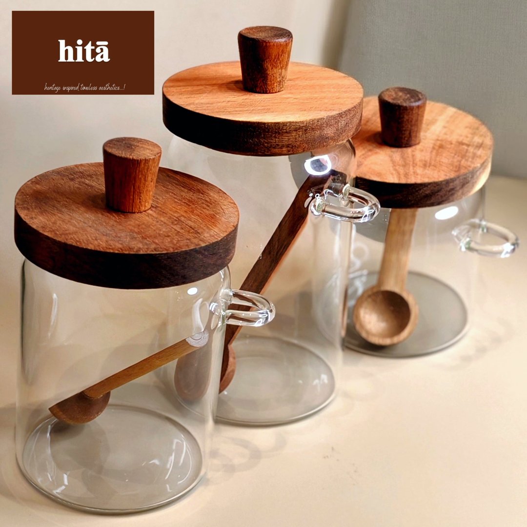 EARTHY PANTRY JAR SET (3 piece)