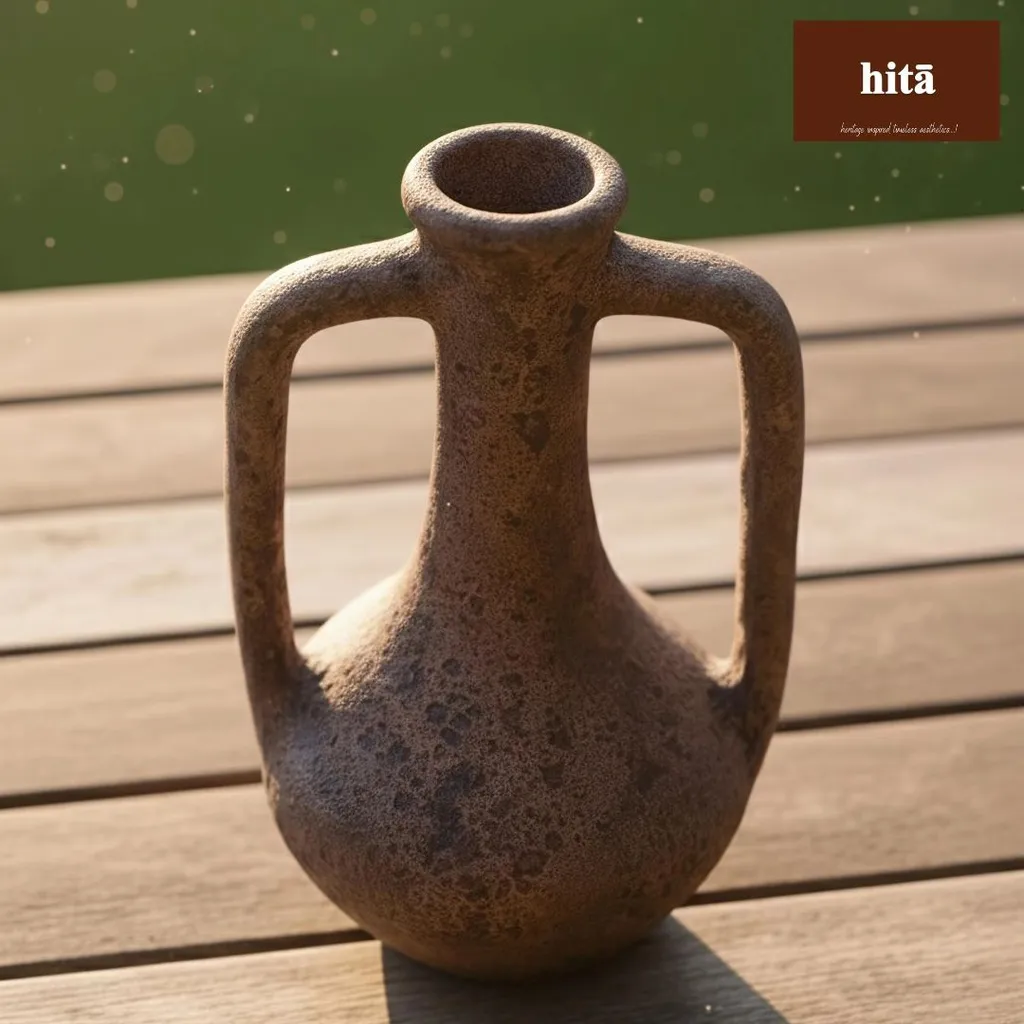 Rustic Aura - Tall Handle Vase