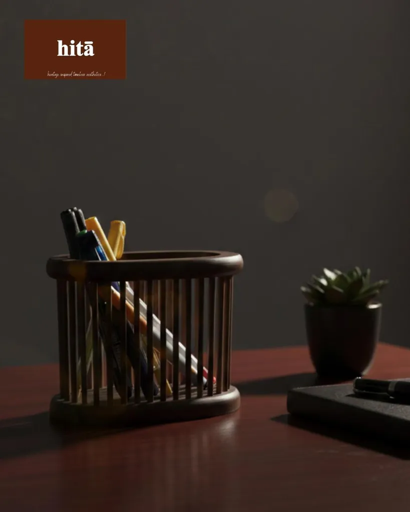 Classic Wooden Desk Organizer