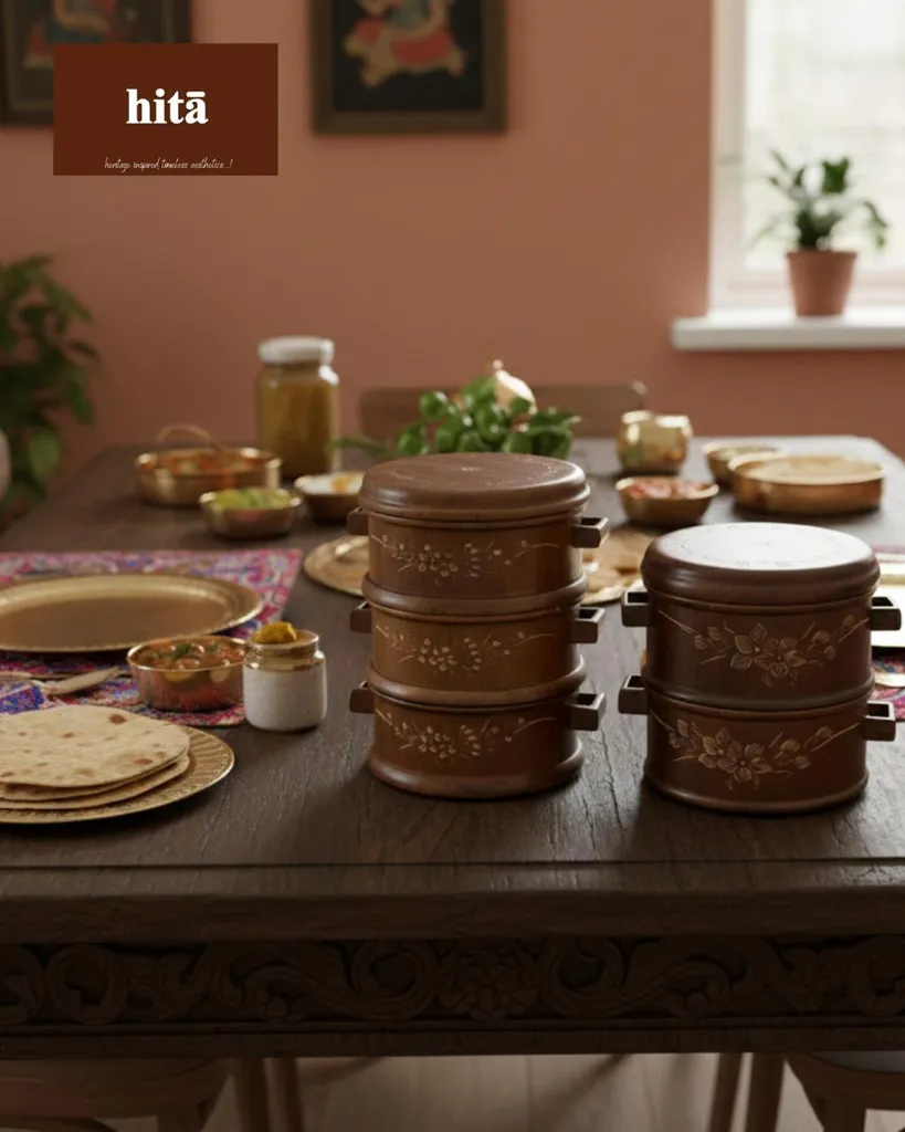 Stacked Wooden Serving Container (Two Layer)